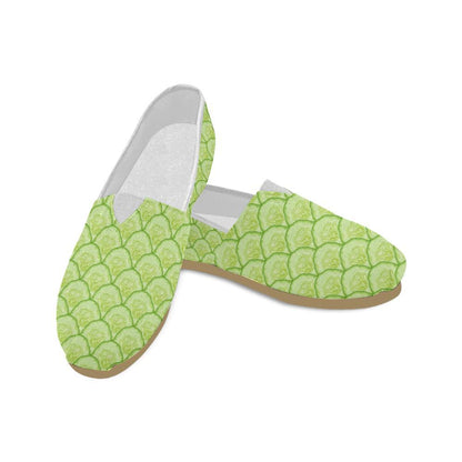 Cucumber Pattern Print Design CC04 Women Casual Shoes-JorJune.com