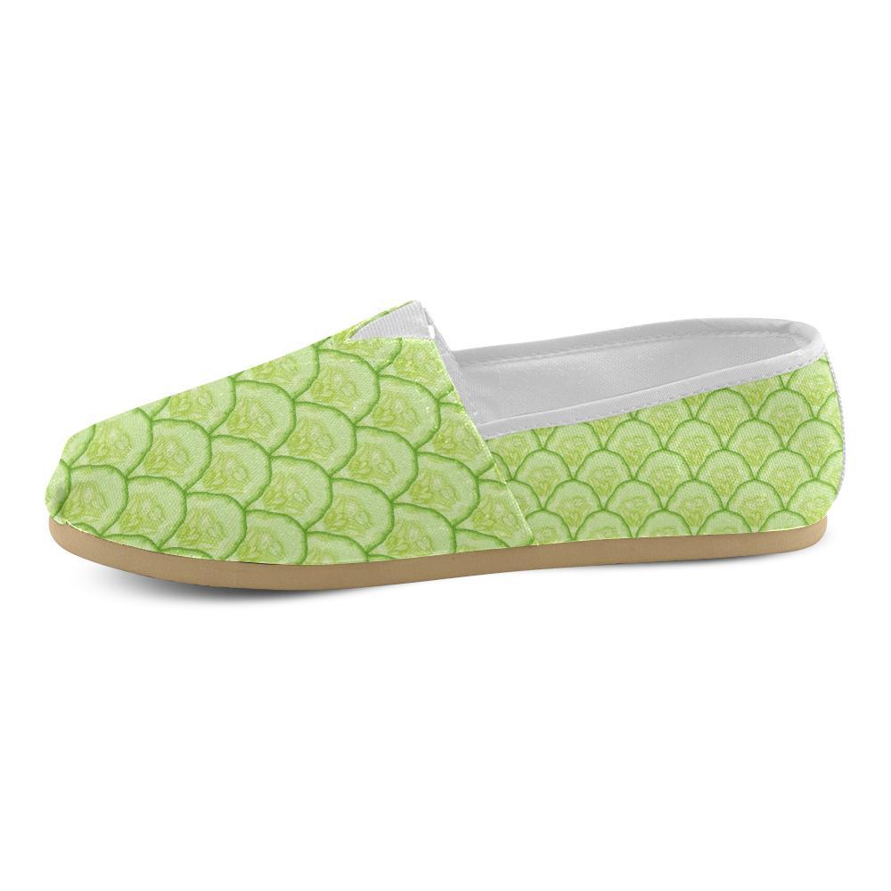 Cucumber Pattern Print Design CC04 Women Casual Shoes-JorJune.com