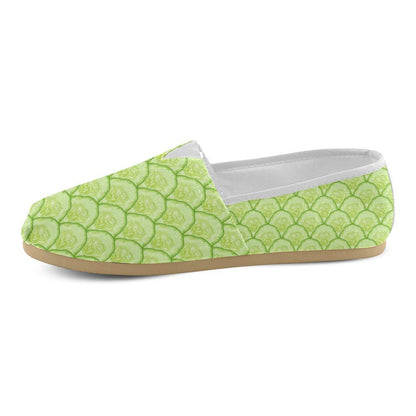 Cucumber Pattern Print Design CC04 Women Casual Shoes-JorJune.com