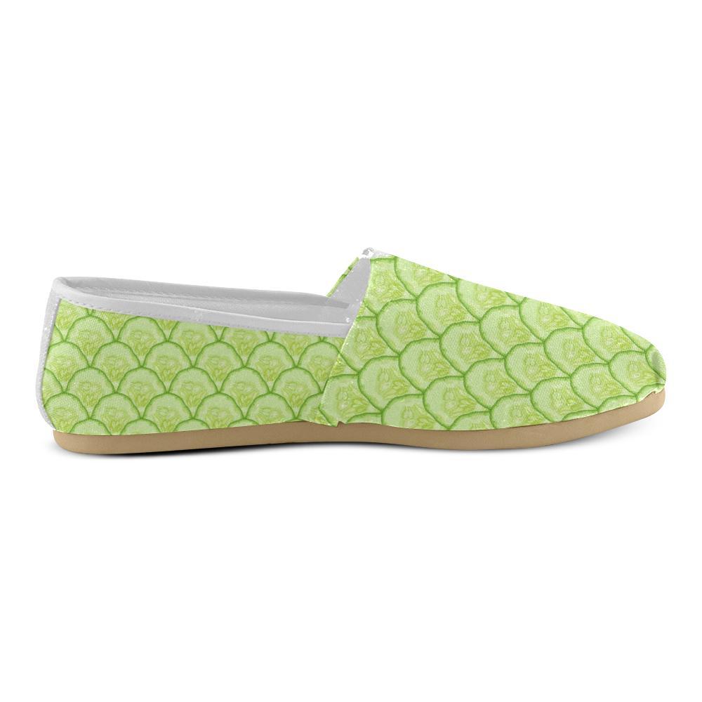 Cucumber Pattern Print Design CC04 Women Casual Shoes-JorJune.com