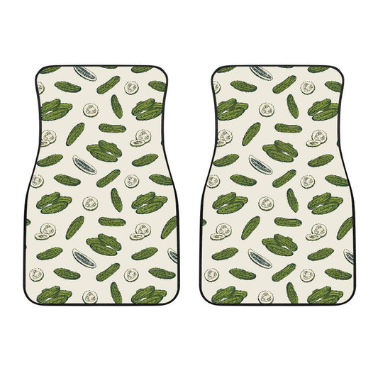 Cucumber Pattern Print Design CC05 Car Floor Mats-JorJune