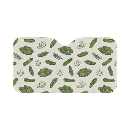 Cucumber Pattern Print Design CC05 Car Sun Shade-JorJune