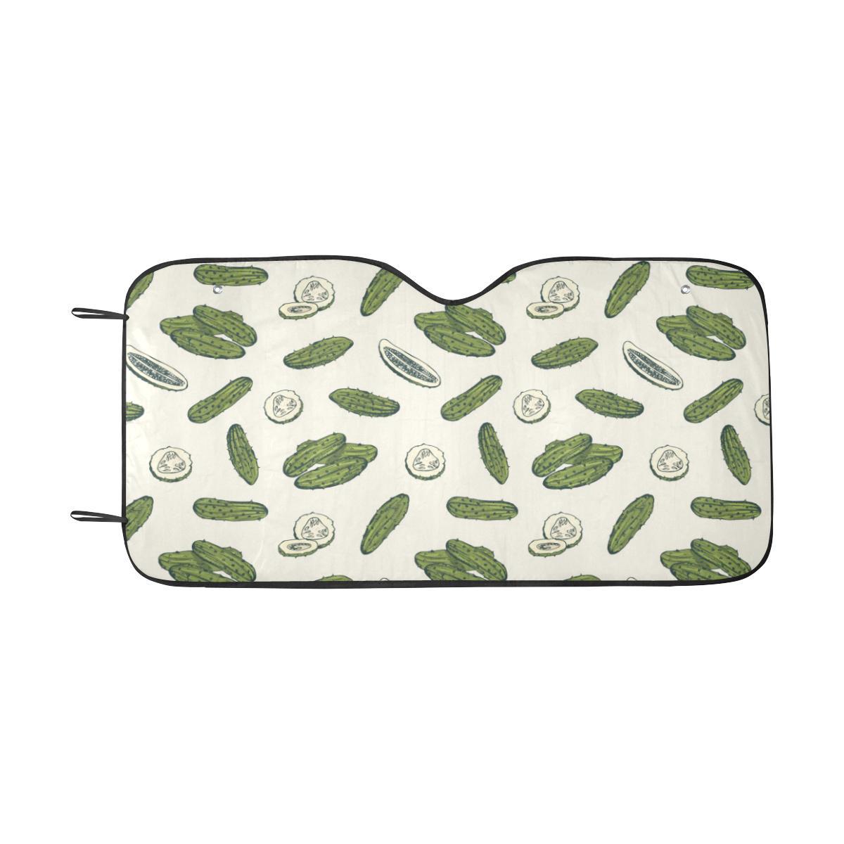 Cucumber Pattern Print Design CC05 Car Sun Shade-JorJune