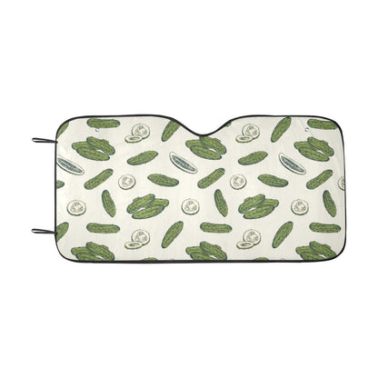 Cucumber Pattern Print Design CC05 Car Sun Shade-JorJune