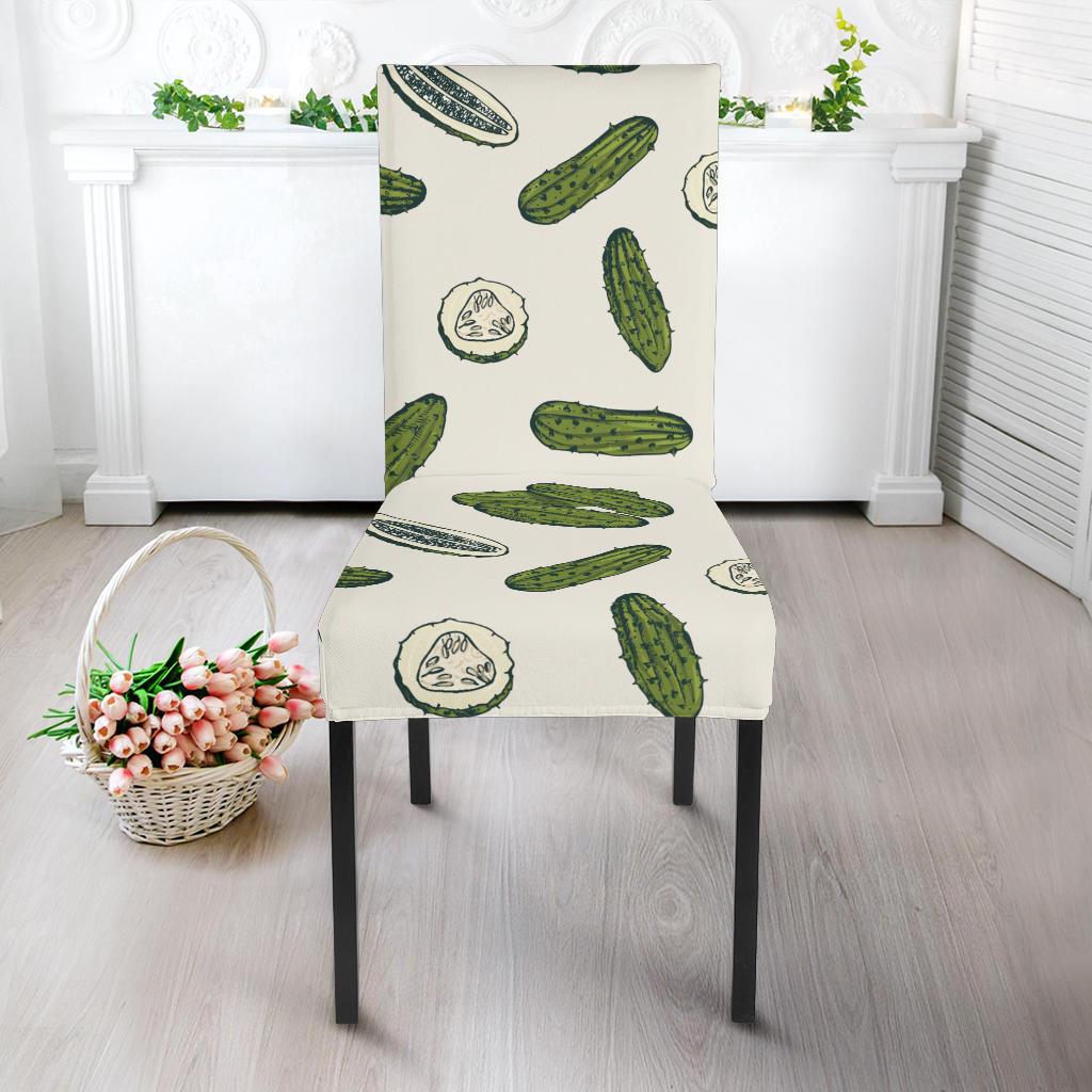 Cucumber Pattern Print Design CC05 Dining Chair Slipcover-JORJUNE.COM