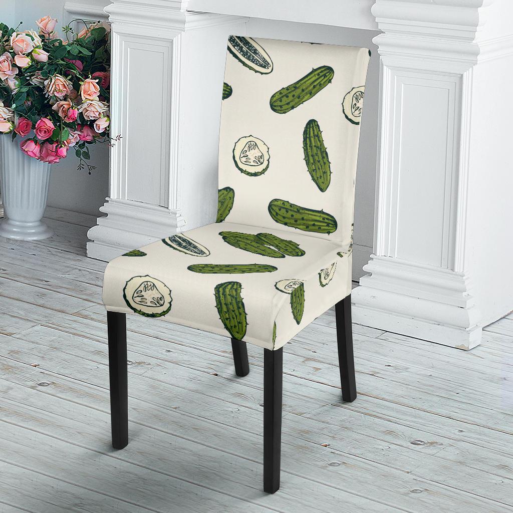 Cucumber Pattern Print Design CC05 Dining Chair Slipcover-JORJUNE.COM