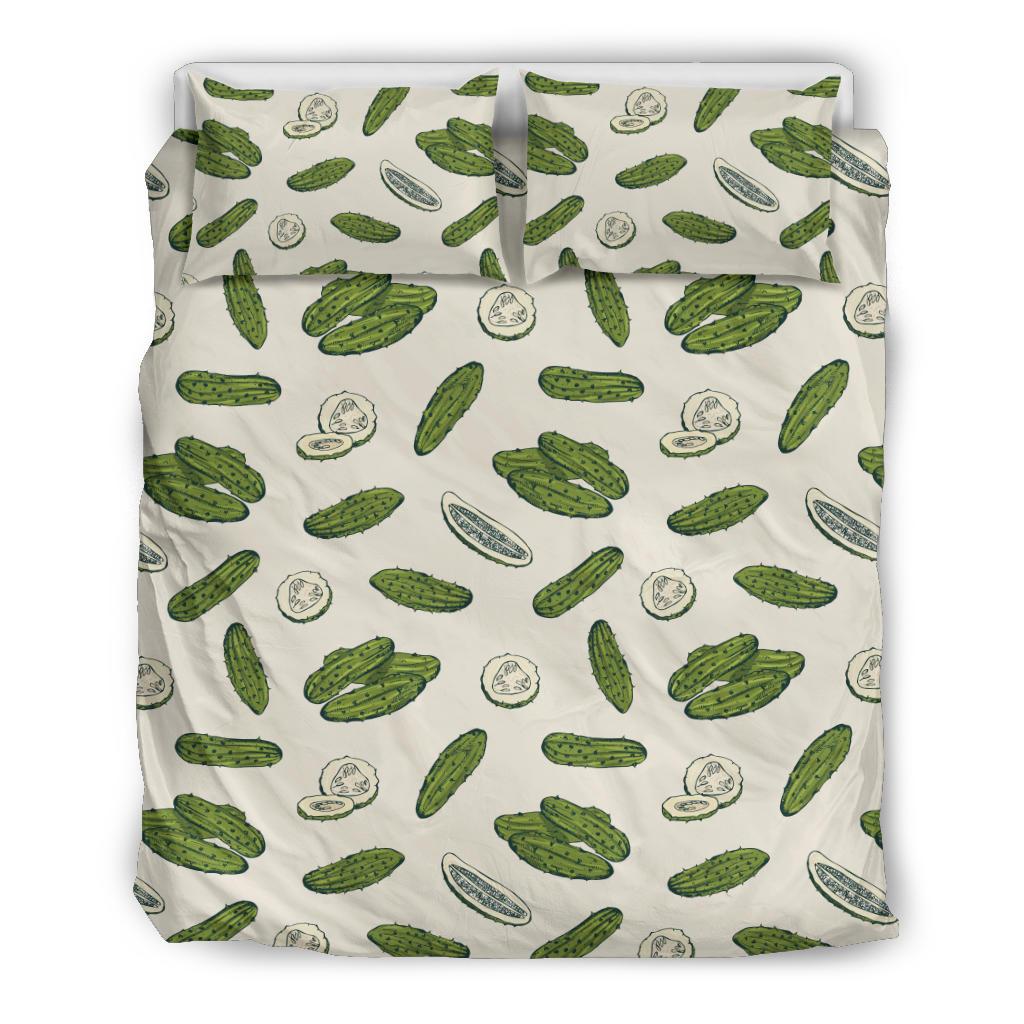 Cucumber Pattern Print Design CC05 Duvet Cover Bedding Set-JORJUNE.COM