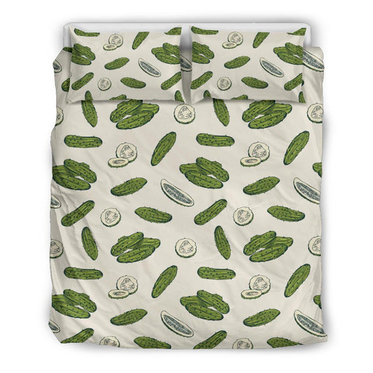 Cucumber Pattern Print Design CC05 Duvet Cover Bedding Set-JORJUNE.COM