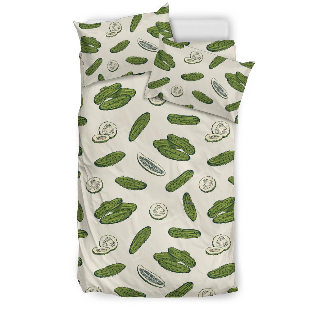 Cucumber Pattern Print Design CC05 Duvet Cover Bedding Set-JORJUNE.COM