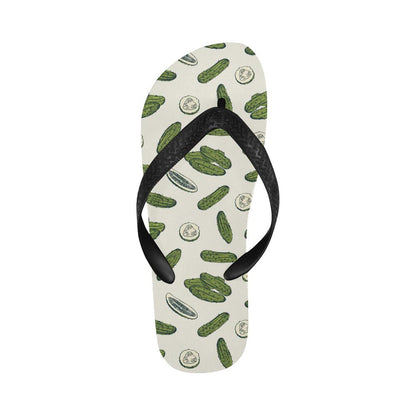 Cucumber Pattern Print Design CC05 Flip Flops-JorJune