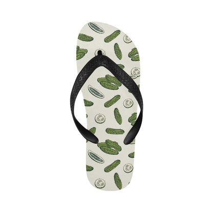 Cucumber Pattern Print Design CC05 Flip Flops-JorJune