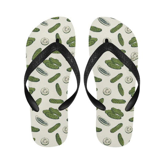 Cucumber Pattern Print Design CC05 Flip Flops-JorJune