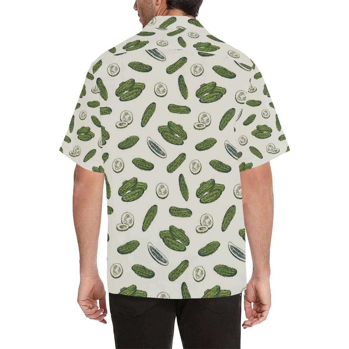 Cucumber Pattern Print Design CC05 Men Hawaiian Shirt-JorJune