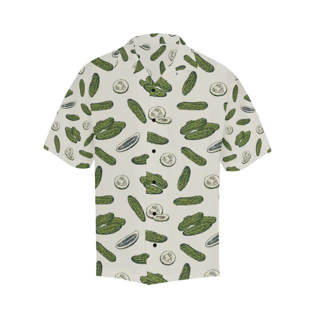 Cucumber Pattern Print Design CC05 Men Hawaiian Shirt-JorJune