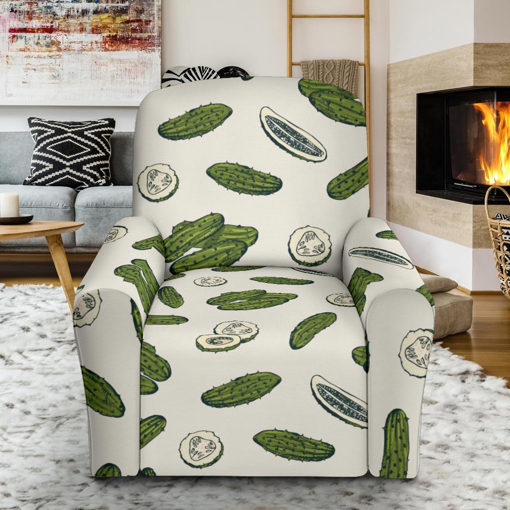 Cucumber Pattern Print Design CC05 Recliner Slipcover-JORJUNE.COM