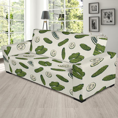 Cucumber Pattern Print Design CC05 Sofa Slipcover-JORJUNE.COM
