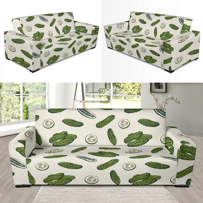 Cucumber Pattern Print Design CC05 Sofa Slipcover-JORJUNE.COM