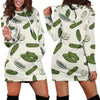 Cucumber Pattern Print Design CC05 Women Hoodie Dress