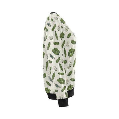 Cucumber Pattern Print Design CC05 Women Long Sleeve Sweatshirt-JorJune
