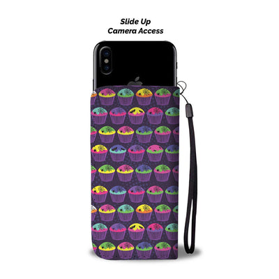 Cup Cake Halloween Wallet Phone Case