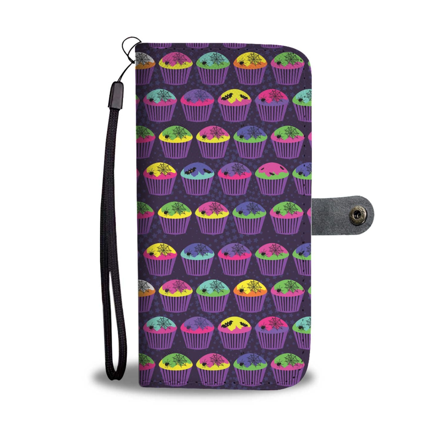 Cup Cake Halloween Wallet Phone Case