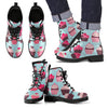 Cup Cake Print Pattern Men Leather Boots