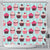Cup Cake Print Pattern Shower Curtain