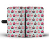 Cup Cake Print Pattern Wallet Phone Case