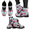Cup Cake Print Pattern Women Leather Boots