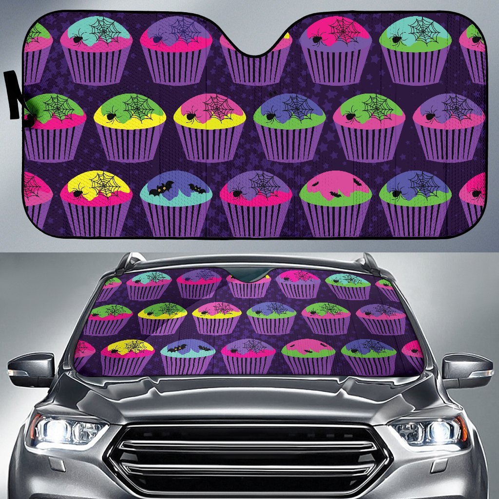 CupCake Halloween Car Sun Shade-JorJune