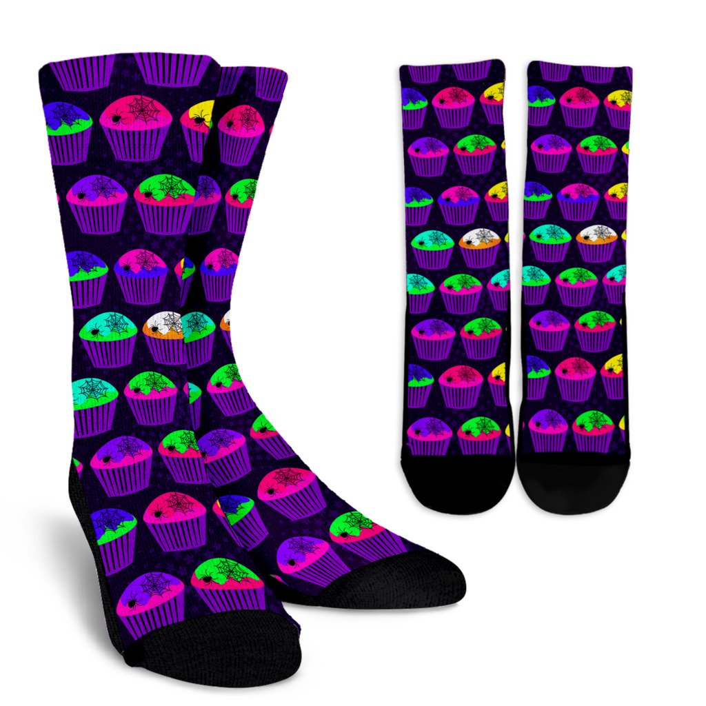 CupCake Halloween Crew Socks