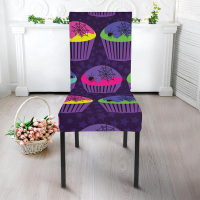 CupCake Halloween Dining Chair Slipcover-JORJUNE.COM