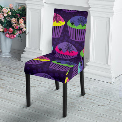 CupCake Halloween Dining Chair Slipcover-JORJUNE.COM