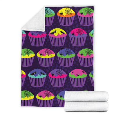 CupCake Halloween Fleece Blanket