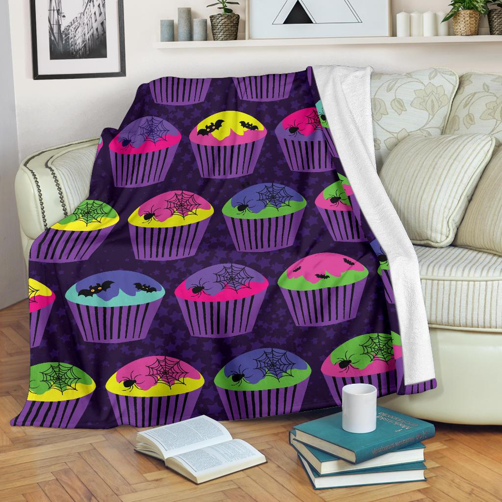 CupCake Halloween Fleece Blanket