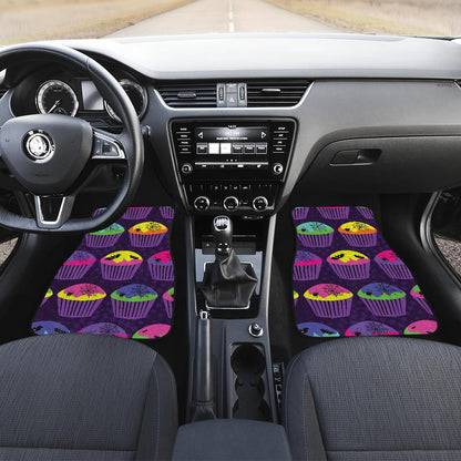 CupCake Halloween Front and Back Car Floor Mats