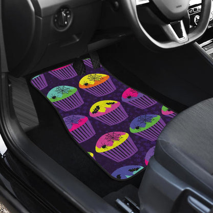 CupCake Halloween Front and Back Car Floor Mats