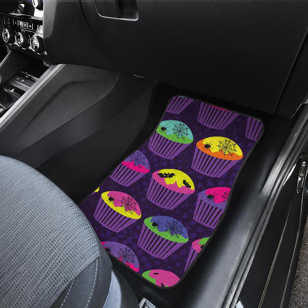 CupCake Halloween Front and Back Car Floor Mats