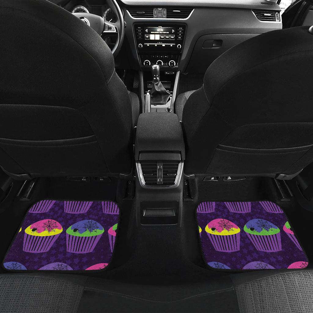 CupCake Halloween Front and Back Car Floor Mats