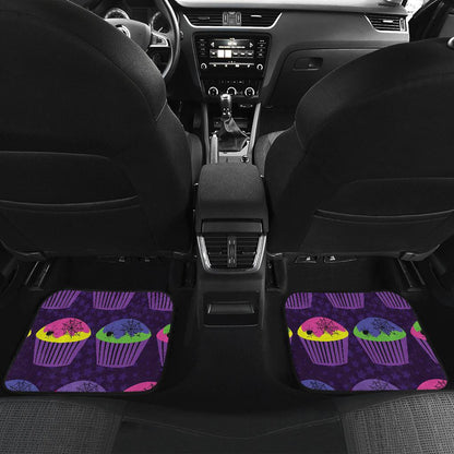 CupCake Halloween Front and Back Car Floor Mats