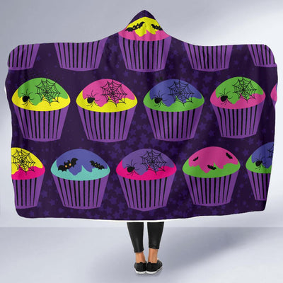 CupCake Halloween Hooded Blanket-JORJUNE.COM