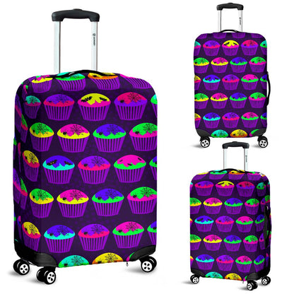 CupCake Halloween Luggage Cover Protector