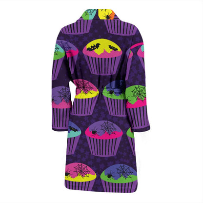 CupCake Halloween Men Bath Robe