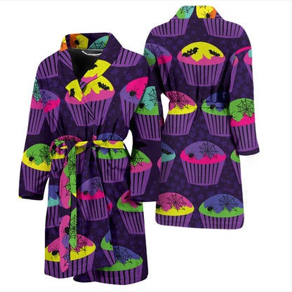 CupCake Halloween Men Bath Robe