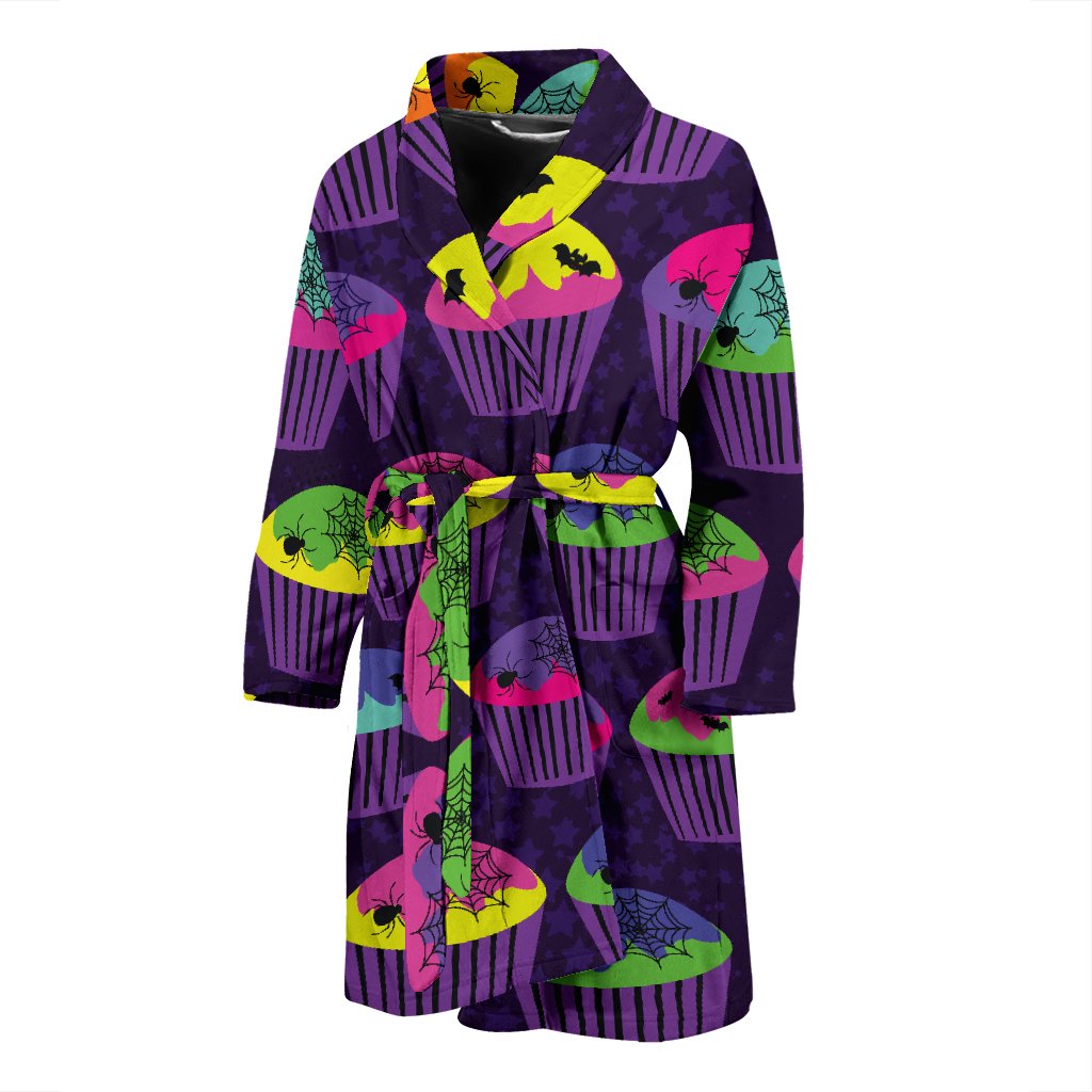 CupCake Halloween Men Bath Robe