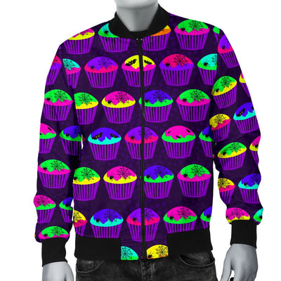 CupCake Halloween Men Casual Bomber Jacket