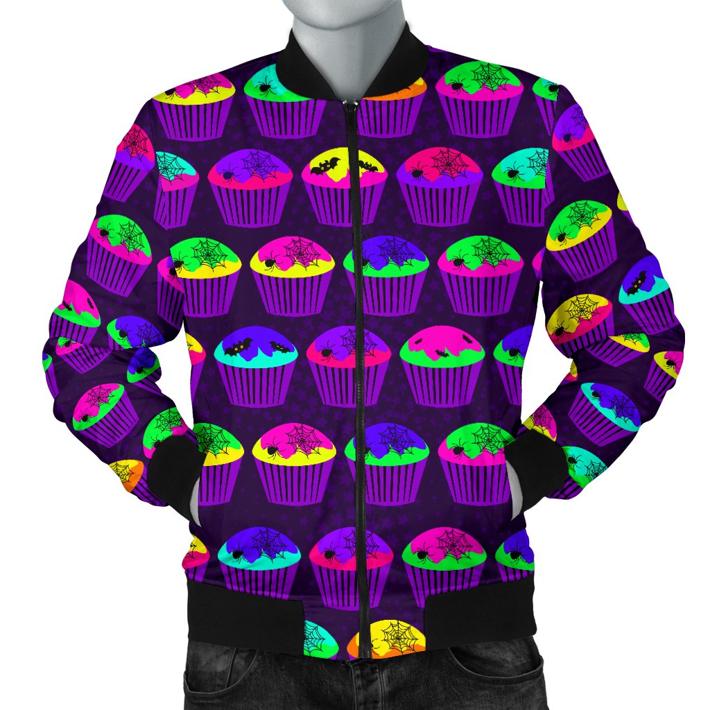 CupCake Halloween Men Casual Bomber Jacket