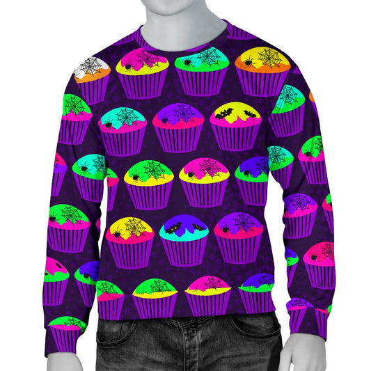 CupCake Halloween Men Crewneck Sweatshirt