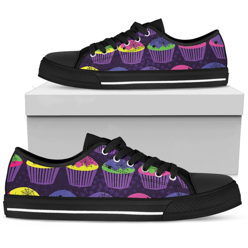 CupCake Halloween Men Low Top Shoes