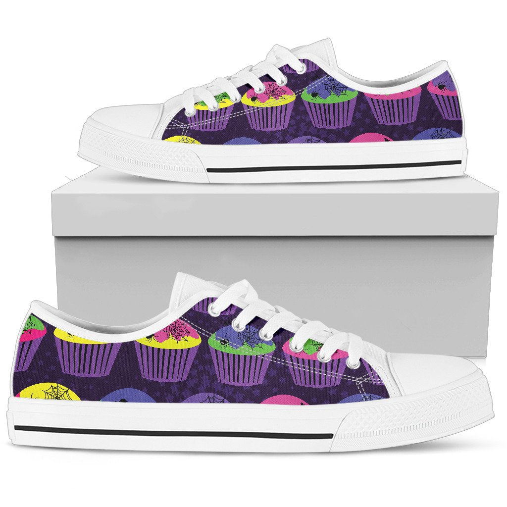 CupCake Halloween Men Low Top Shoes